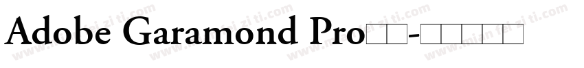 Adobe Garamond Pro字体字体转换